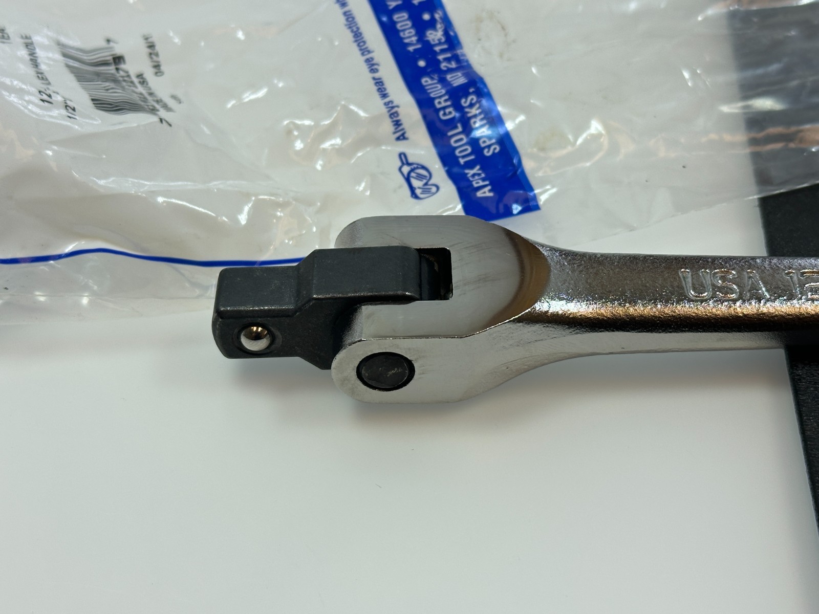 🇺🇸 NEW Armstrong USA 12-917A 1/2″ Flex Handle Breaker Bar 15″ Long Knurled NOS