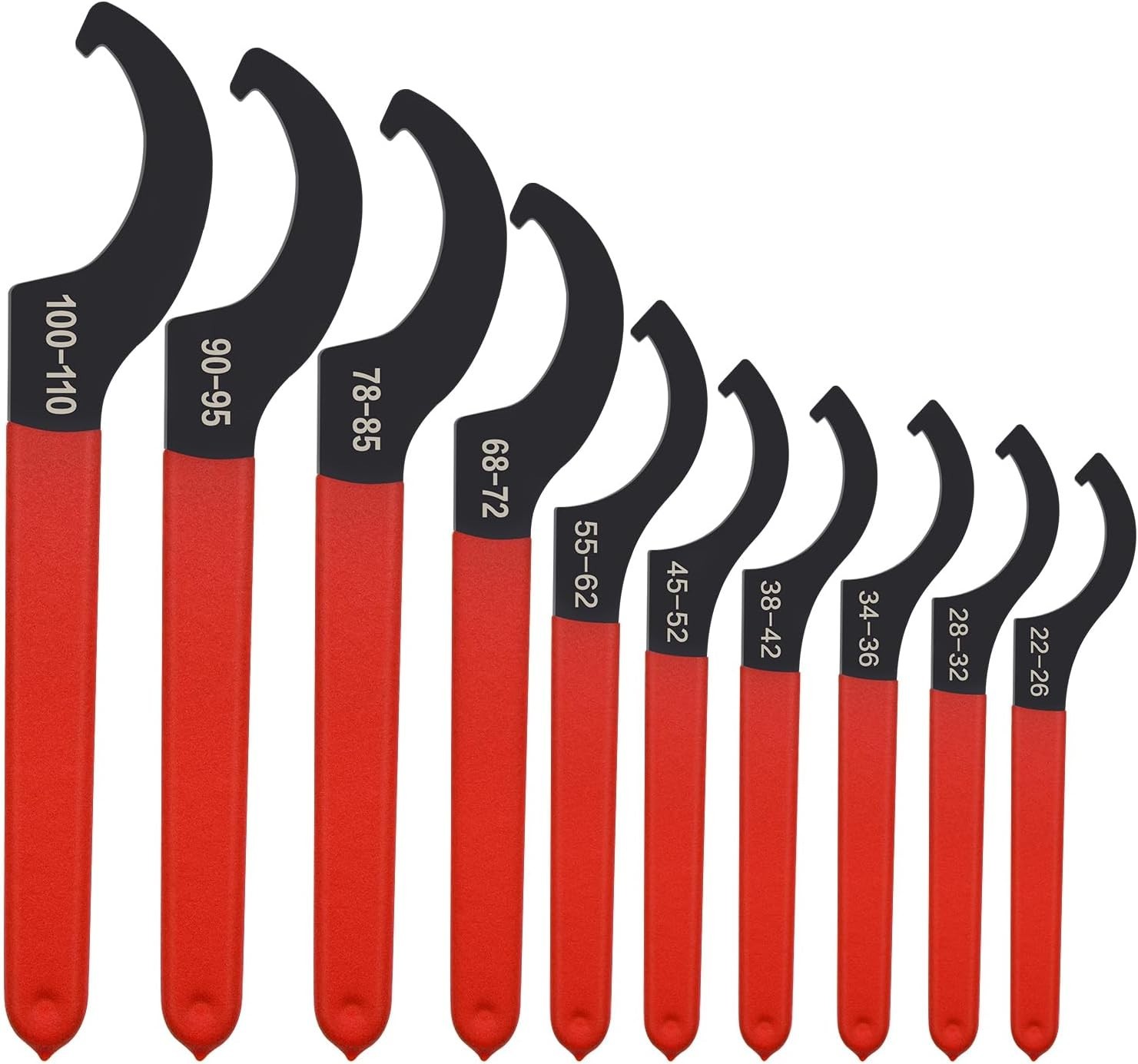 Durable 10pcs Spanner Wrench Set for Coilover Adjustment and Maintenance