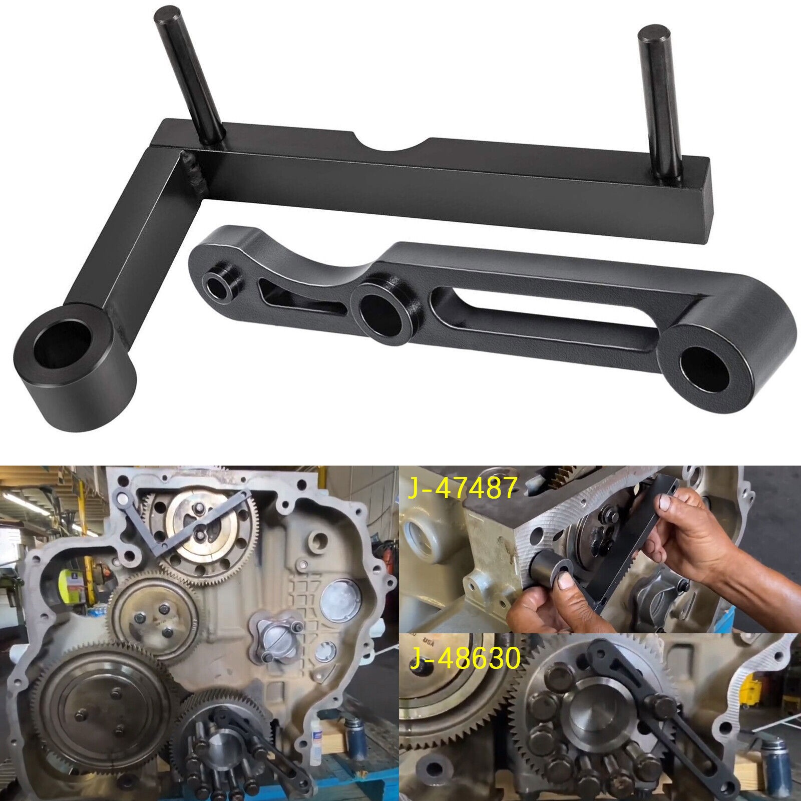 J-47487 J-48630 Engine Gear Train Timing Tool Kit for Detroit Diesel DD13 DD15