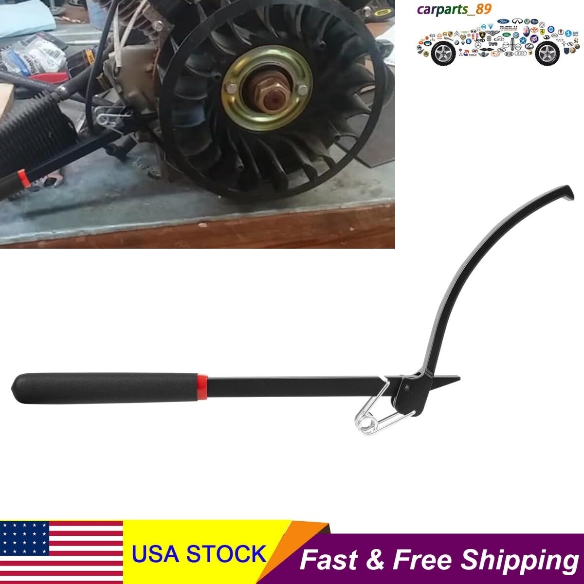 Universal Flywheel Turner Turning Tool Wrench Flex Plate Holder for Most Vehicle