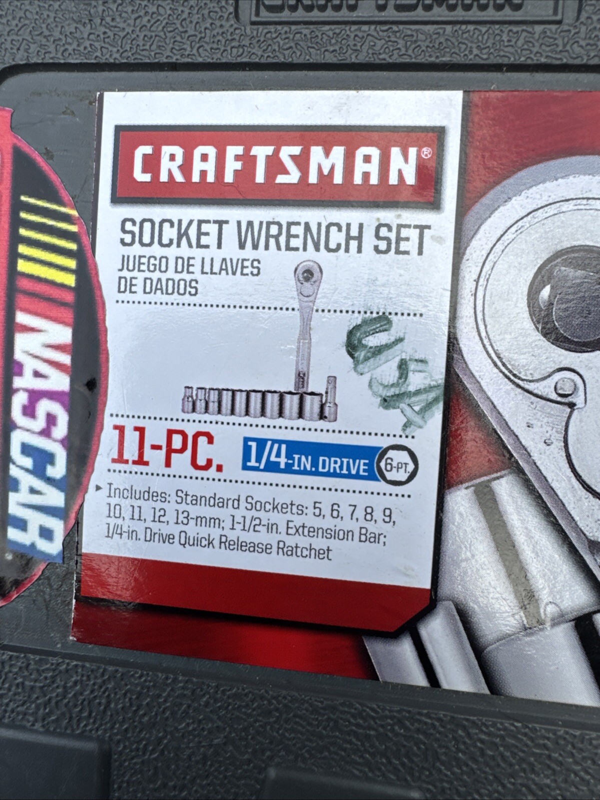 Sears Craftsman USA 1/4” Metric Socket Set 11Pc 34861 Pre Own 5-13mm