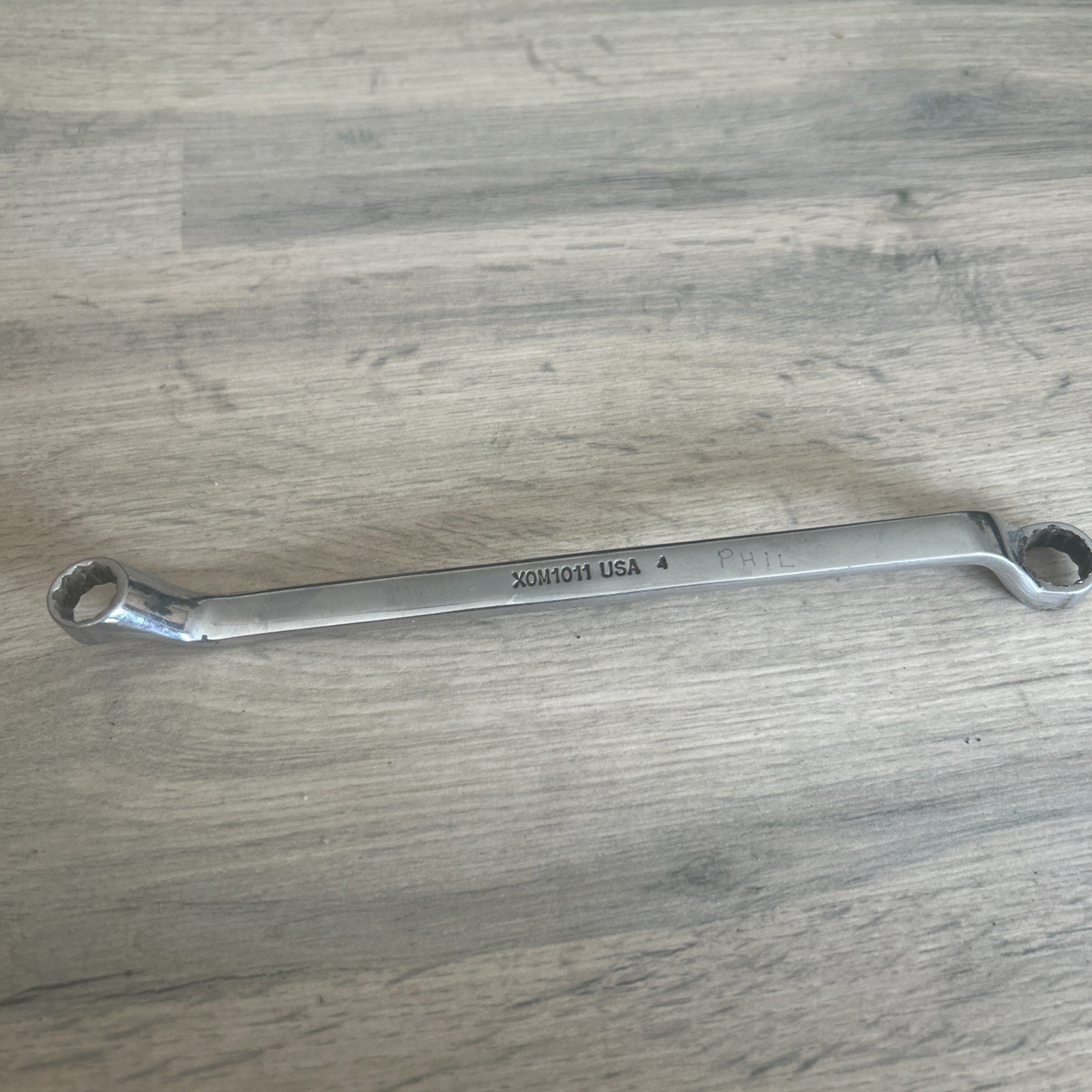 Snap On XOM1011 10mm 11mm Offset Metric Ring Spanner Box End Wrench USA