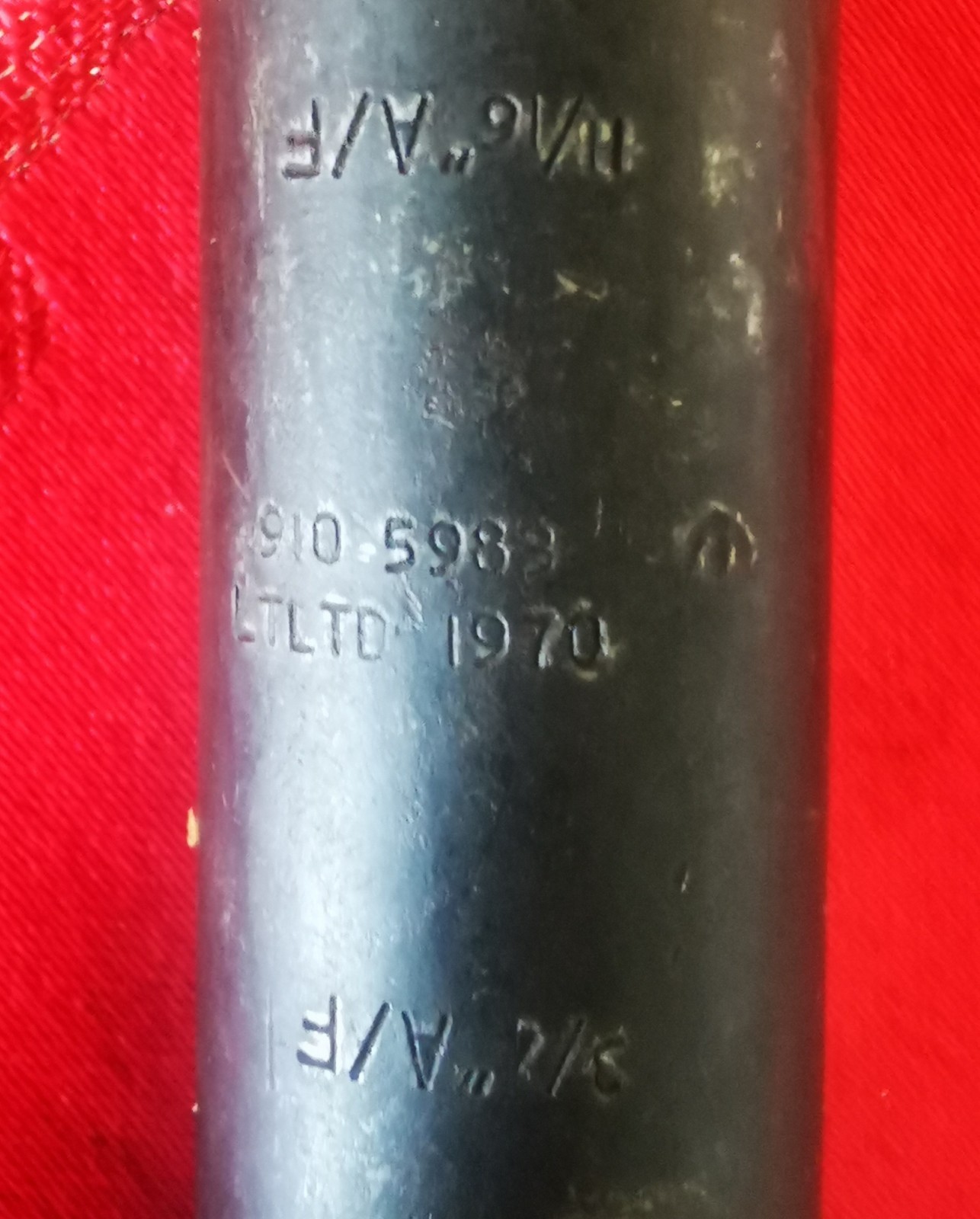 LT Ltd 3/4AF – 11/16AF Box Spanner. Ex MOD 1970. In very good used condition.