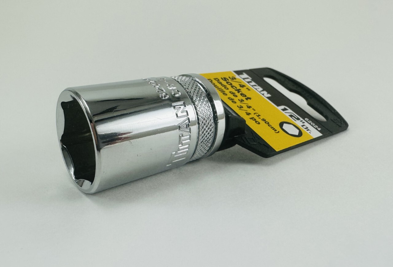 Titan INDIVIDUAL 1/2” Drive Shallow SAE Standard Socket Choose From 3/8 – 1-1/4″