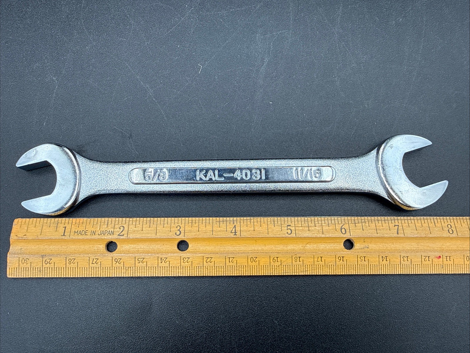 5/8″X 11/16″ Open End Wrench KAL # 4031 Made in Japan NOS