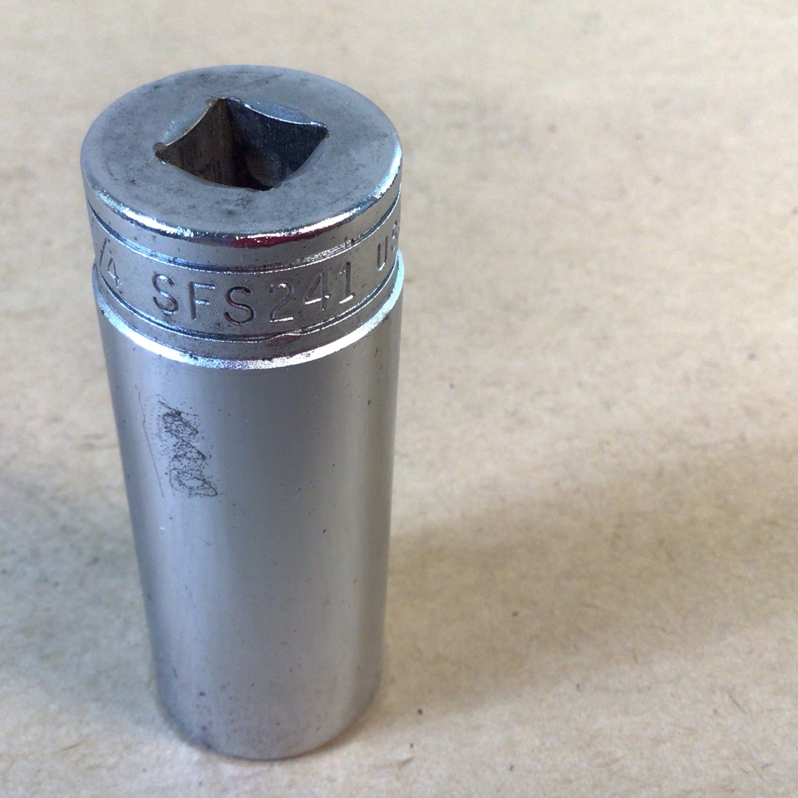 Snap on SFS241 3/8″ Drive 6 Point SAE 3/4 Deep Chrome Socket USA