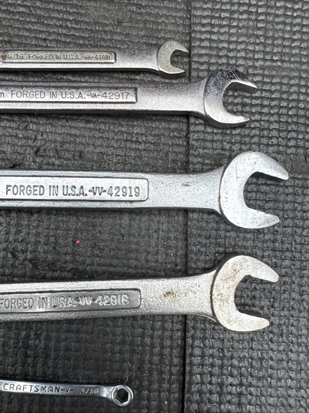 Sears Craftsman USA 12pc Wrench Lot Ignition & Combination 13/14/15mm 5/16 V Set