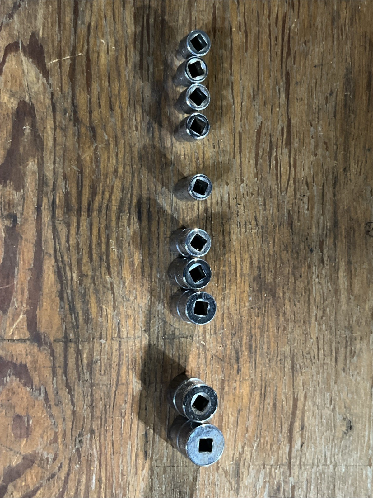 Snap On 1/4” Drive 10 Pc TMM 4mm-6, 8, 10-12, 14-15 Shallow 6 Point Socket Set