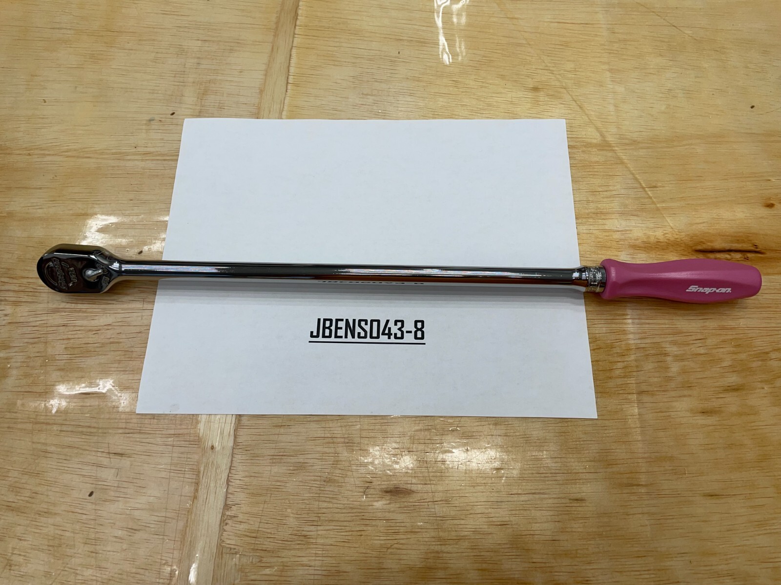 Snap-on Tools NEW PEARL PINK 3/8″ Drive Hard Extra-Long Fixed Ratchet FHLLD80PP