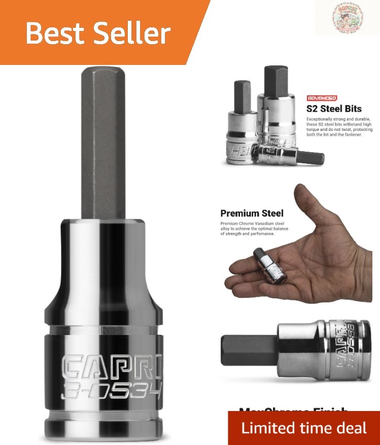 Versatile 4 mm Hex Bit Socket, 1/4-Inch Drive – Heavy Duty S2 Steel Construction