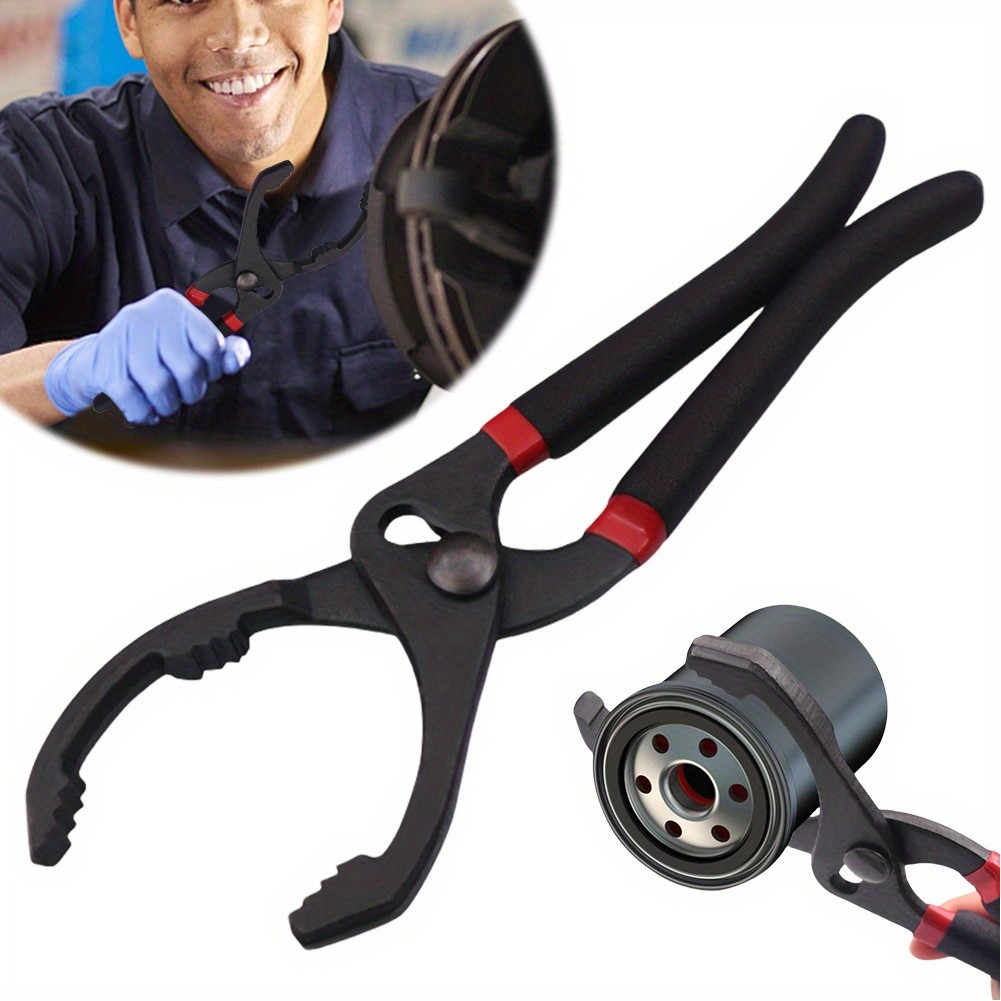 Black Oil Filter Pliers Universal Oil Filter Wrench Oil Filter New