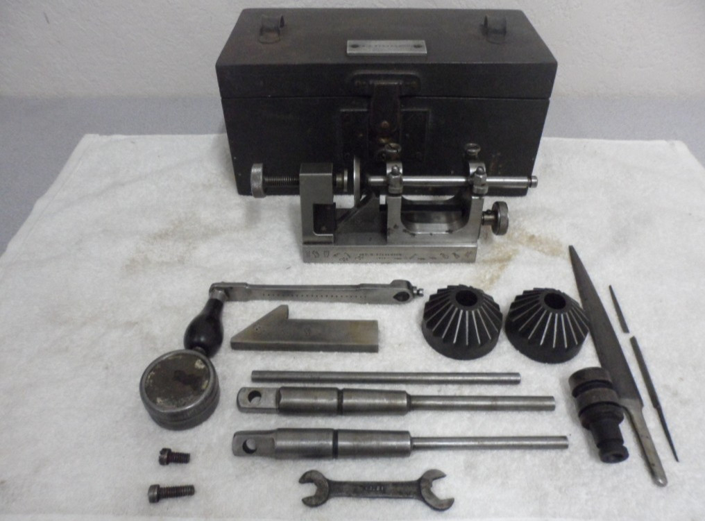 Vintage GEO.B. STEVESON 1926 Mini Lathe & Valve Seat Reaming & Refacing tool kit