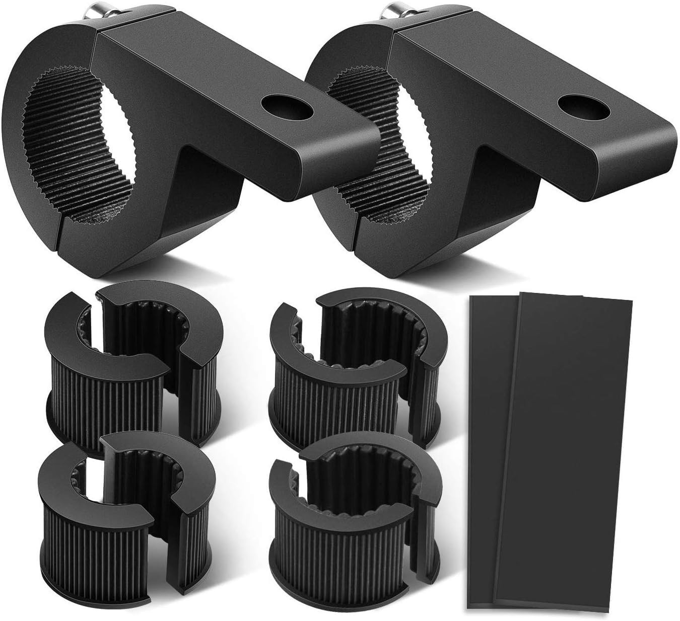 2PCS LED Light Bar Horizontal Bar Clamp Mounting Kit Fit on 0.75″ 1″ 1.25″ Bull