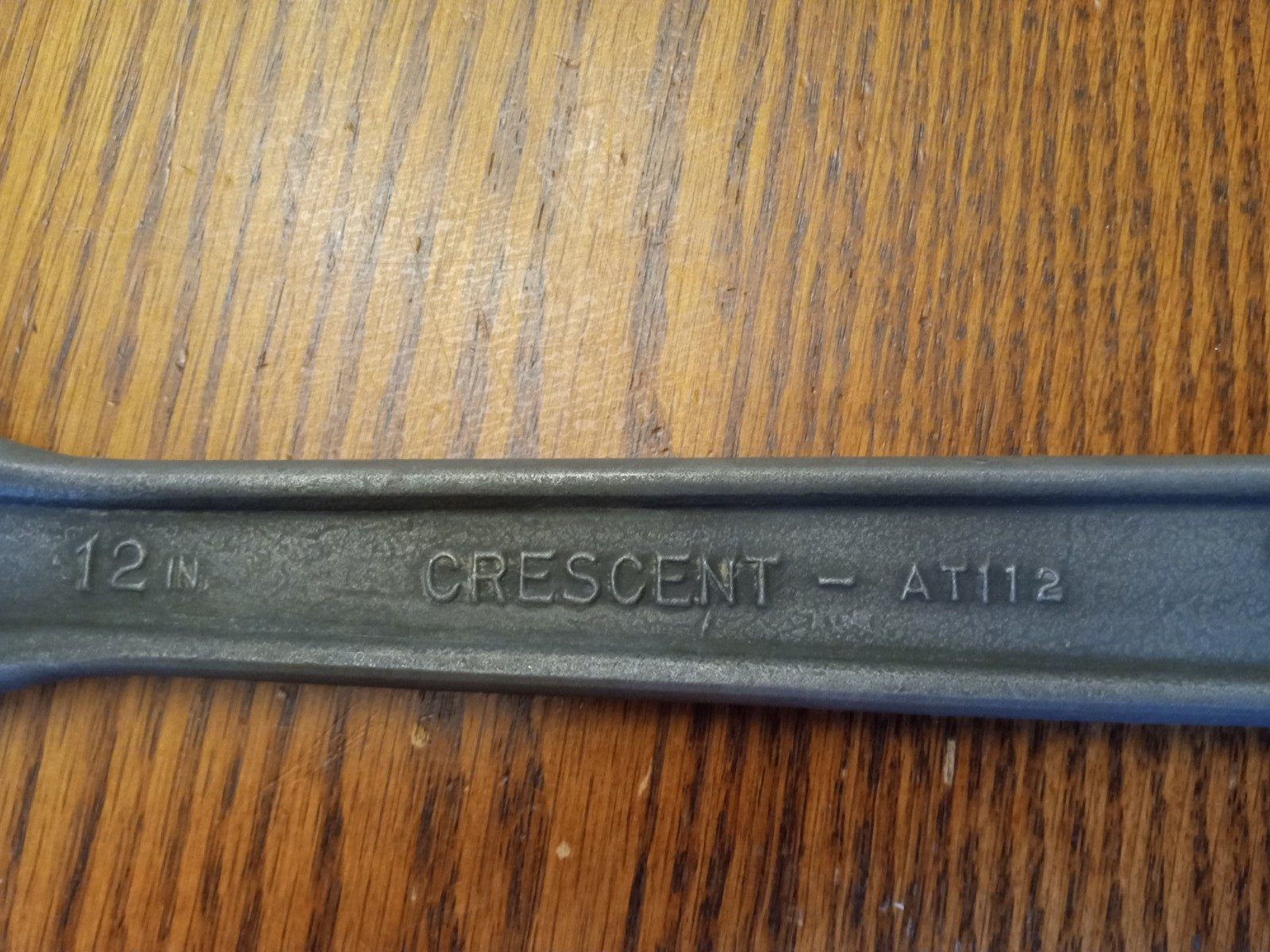 Vintage Crescent 12″ AT112 Adjustable Wrench. Black Oxide Finish. Jamestown, NY