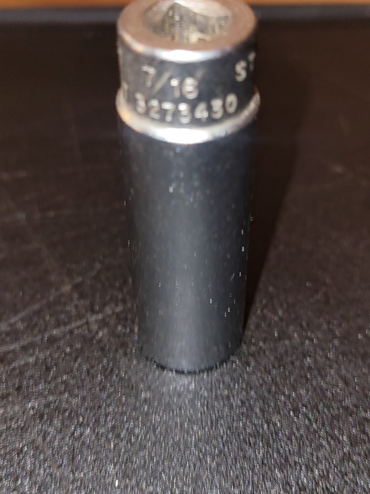 Snap On USA 7/16″ 6 Point 1/4″ Drive Deep Polished Chrome Socket STM14