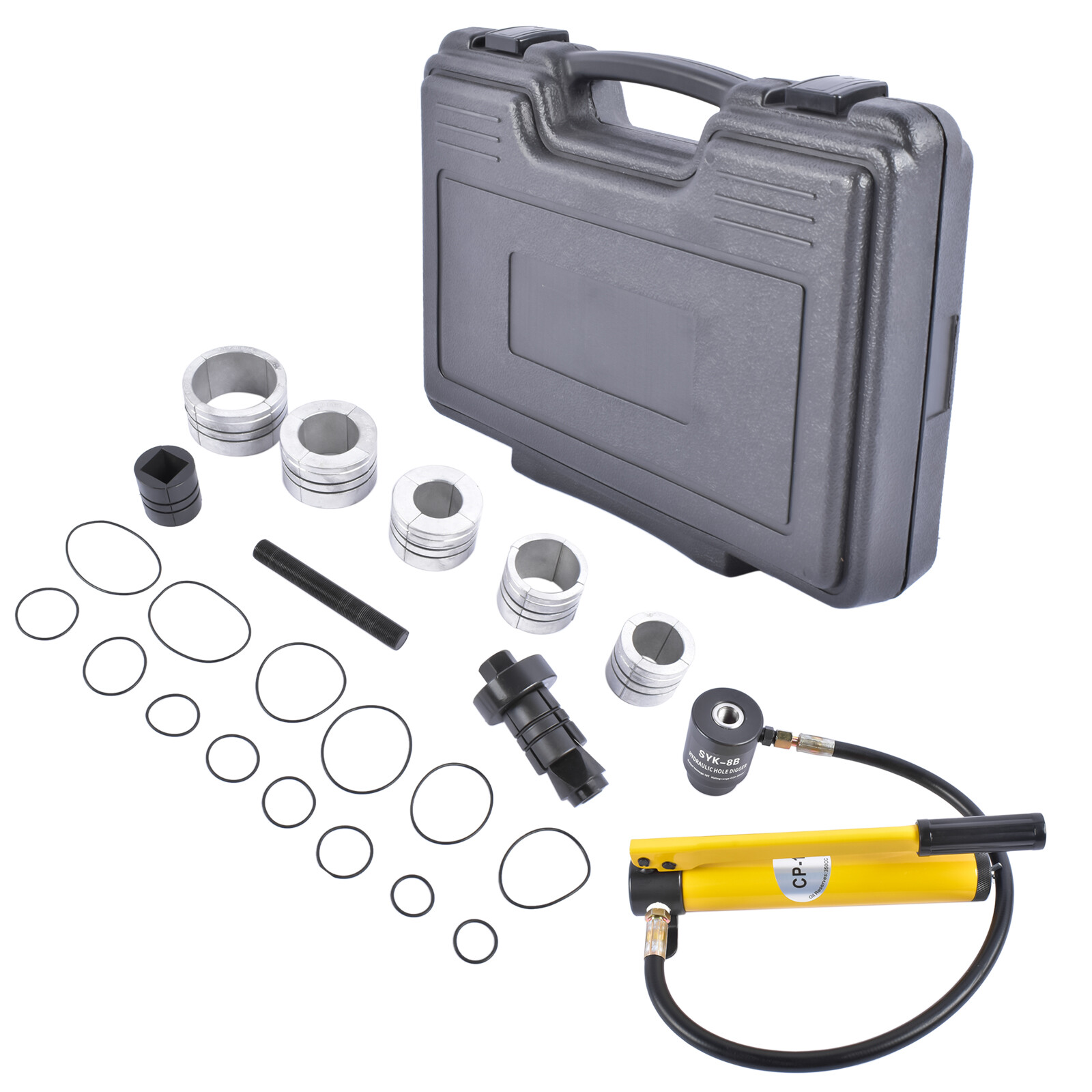Manual Hydraulic Exhaust Pipe Stretcher Expander Kit 1-5/8 in to 4-1/4 in 10 Ton