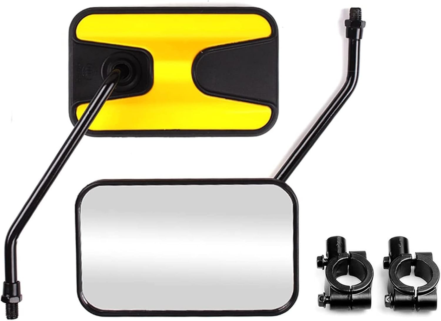 Large Convex ATV Mirrors for Honda & Polaris – Universal 2-Pack with Clamps