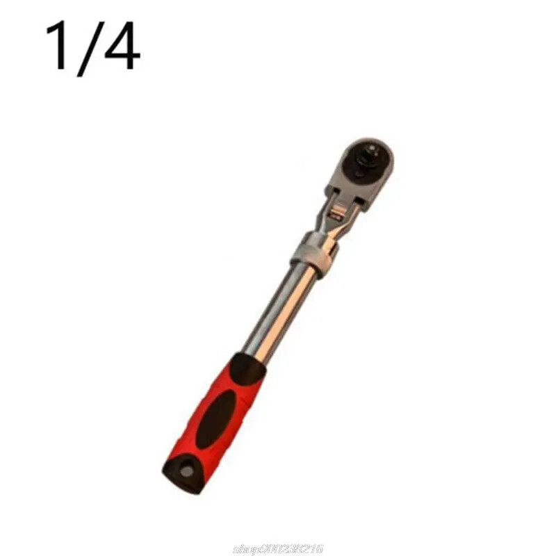 Flexible Head Carbon Ratchet Wrench Set – 1/4, 3/8, & 1/2-Inch Drives Extendable