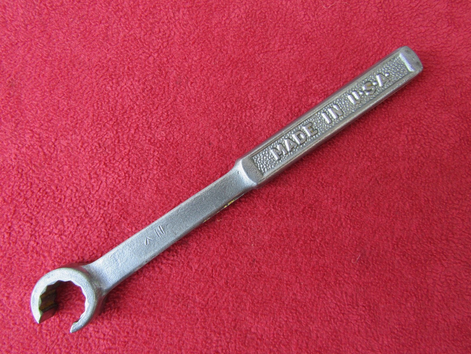NICE Vtg Pre-1948 PLOMB Tools 3718 -9/16″ Flare Nut Wrench W/Pebbled Handle. USA
