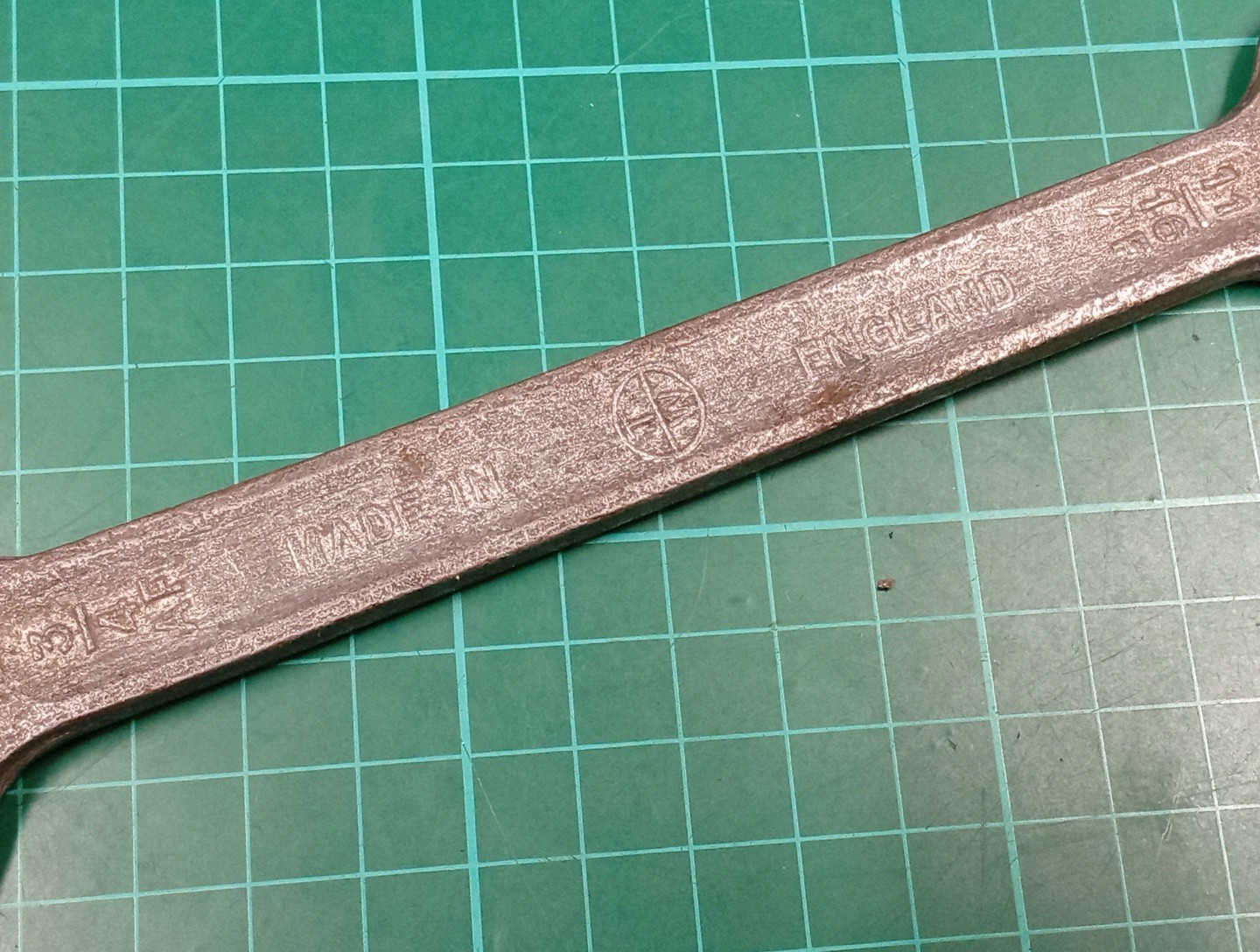 Vintage SUPERSLIM 11/16″ x 3/4″ AF, Open Ended Spanner, Made In England