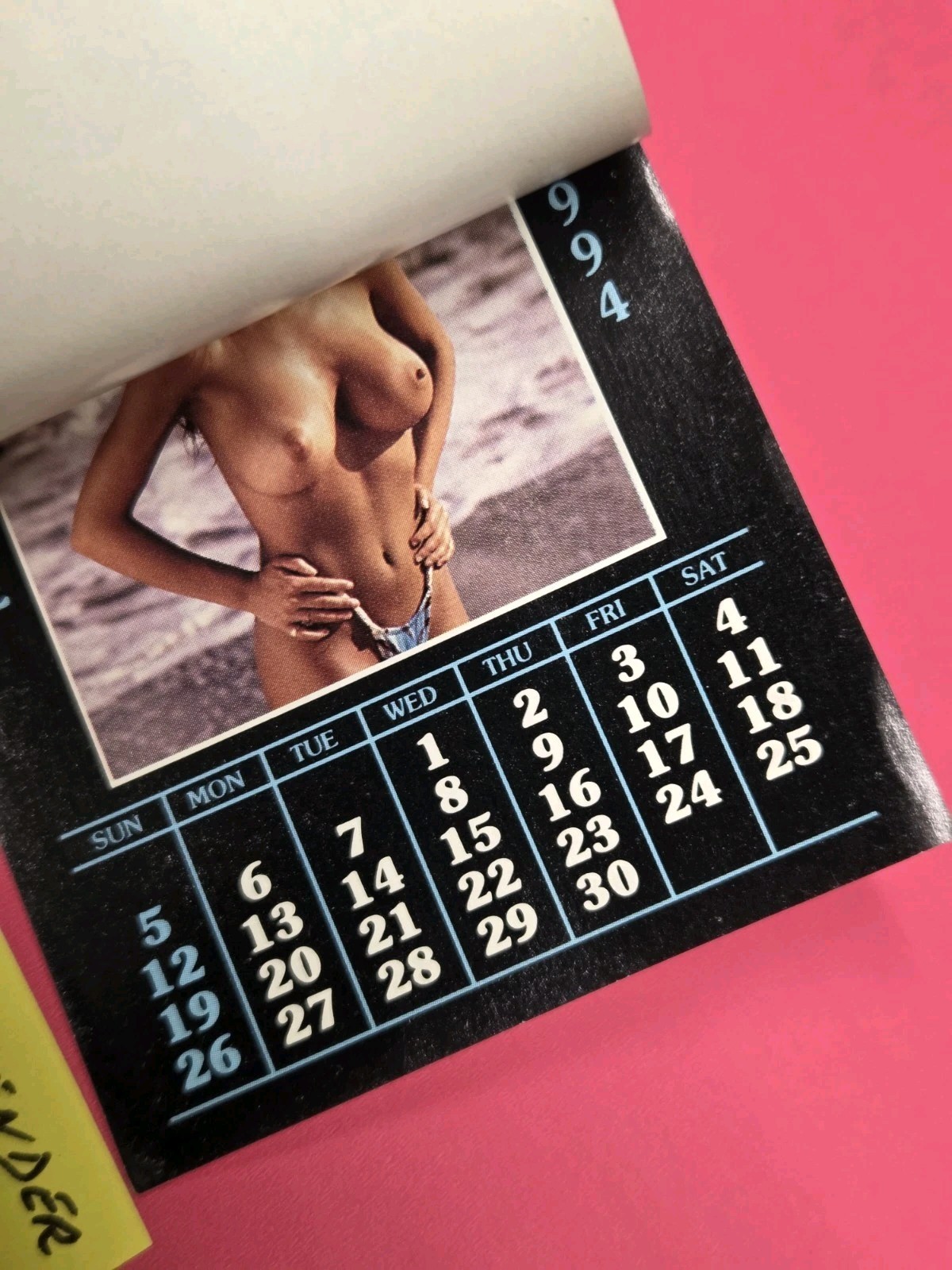 Mini TOPLESS Calendar 1994 Promo Advertising 3″ X 4″ #VNC94