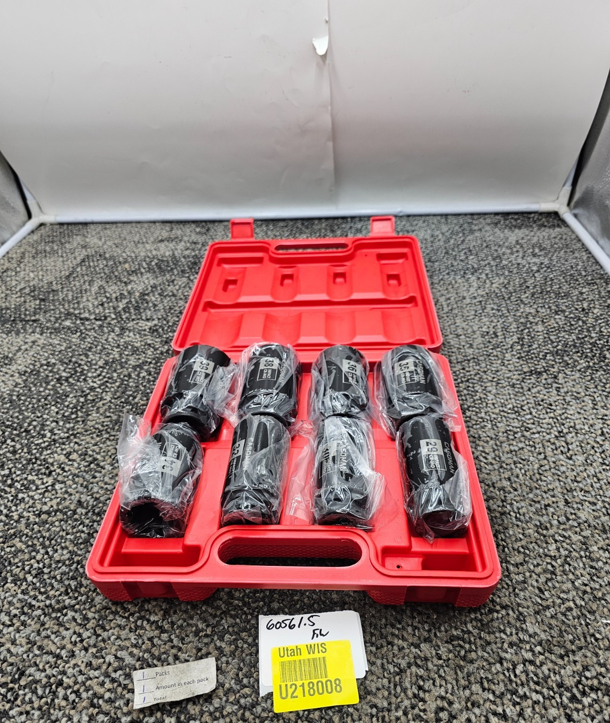 CASOMAN CS052 8-Piece 1/2″ Drive 12-Point Deep Impact Socket 29mm-39mm