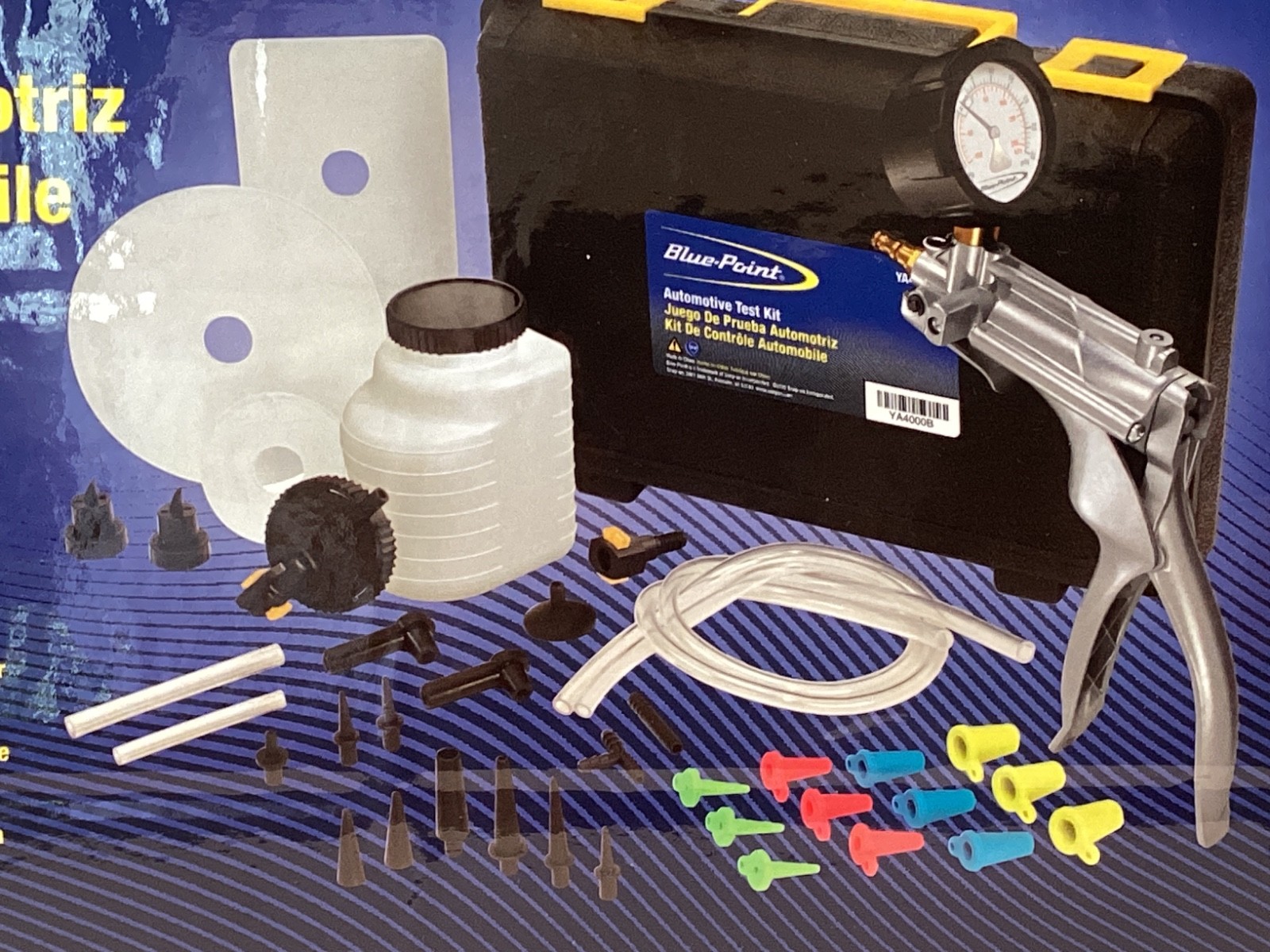 BLUE POINT By SNAP ON NEW Automotive Vacuum And Pressure Test Kit SEALED YA4000B