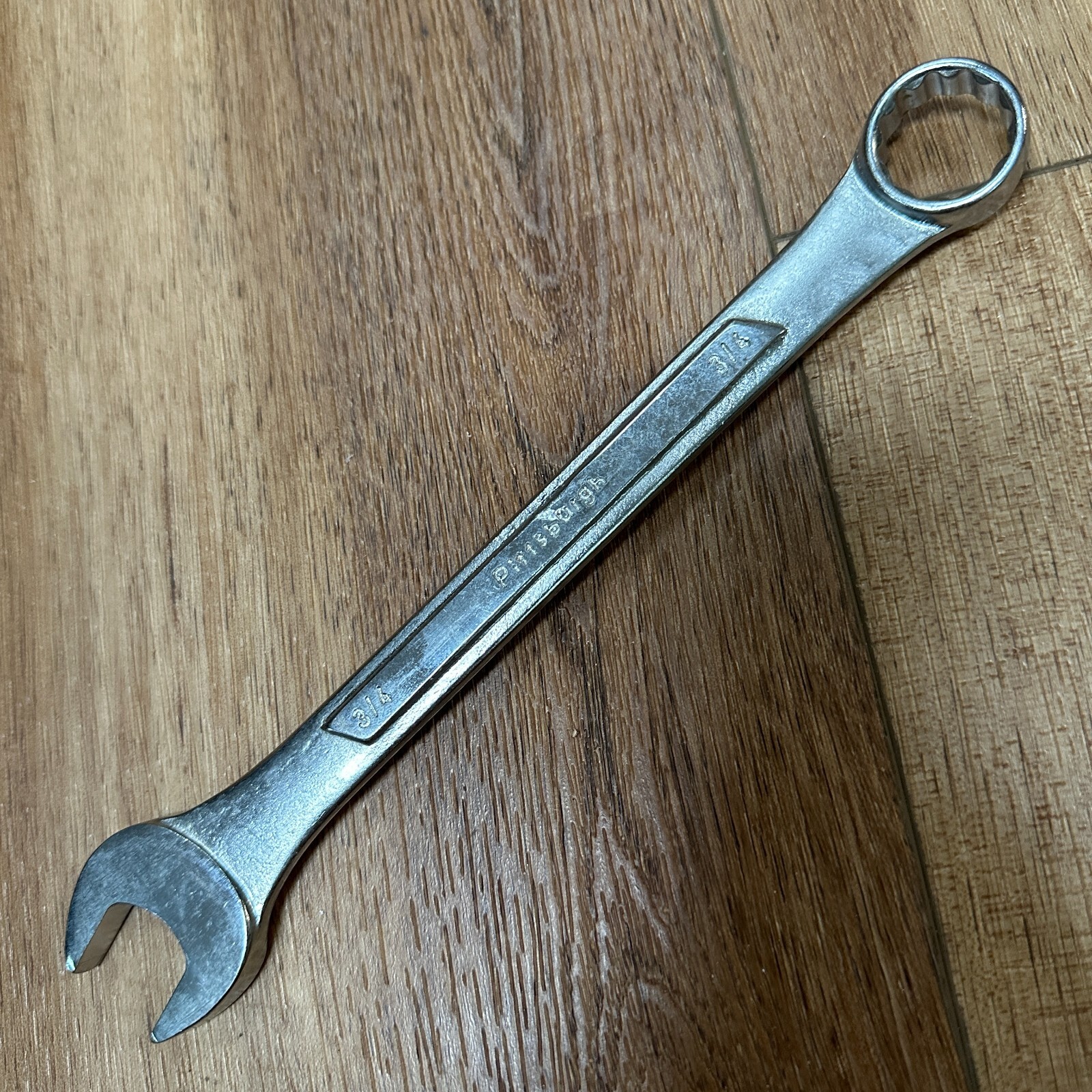 Pittsburgh 3/4” Combination Wrench 12 Point Chrome Vanadium 9″ Long