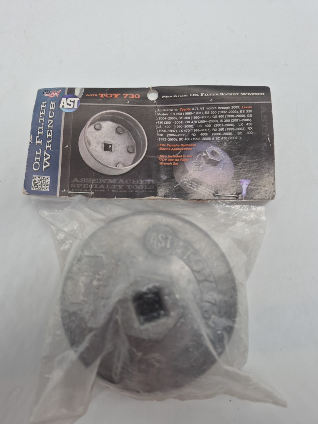NEW Assenmacher Specialty Tools TOY 730 73mm Oil Filter Wrench for Toyota