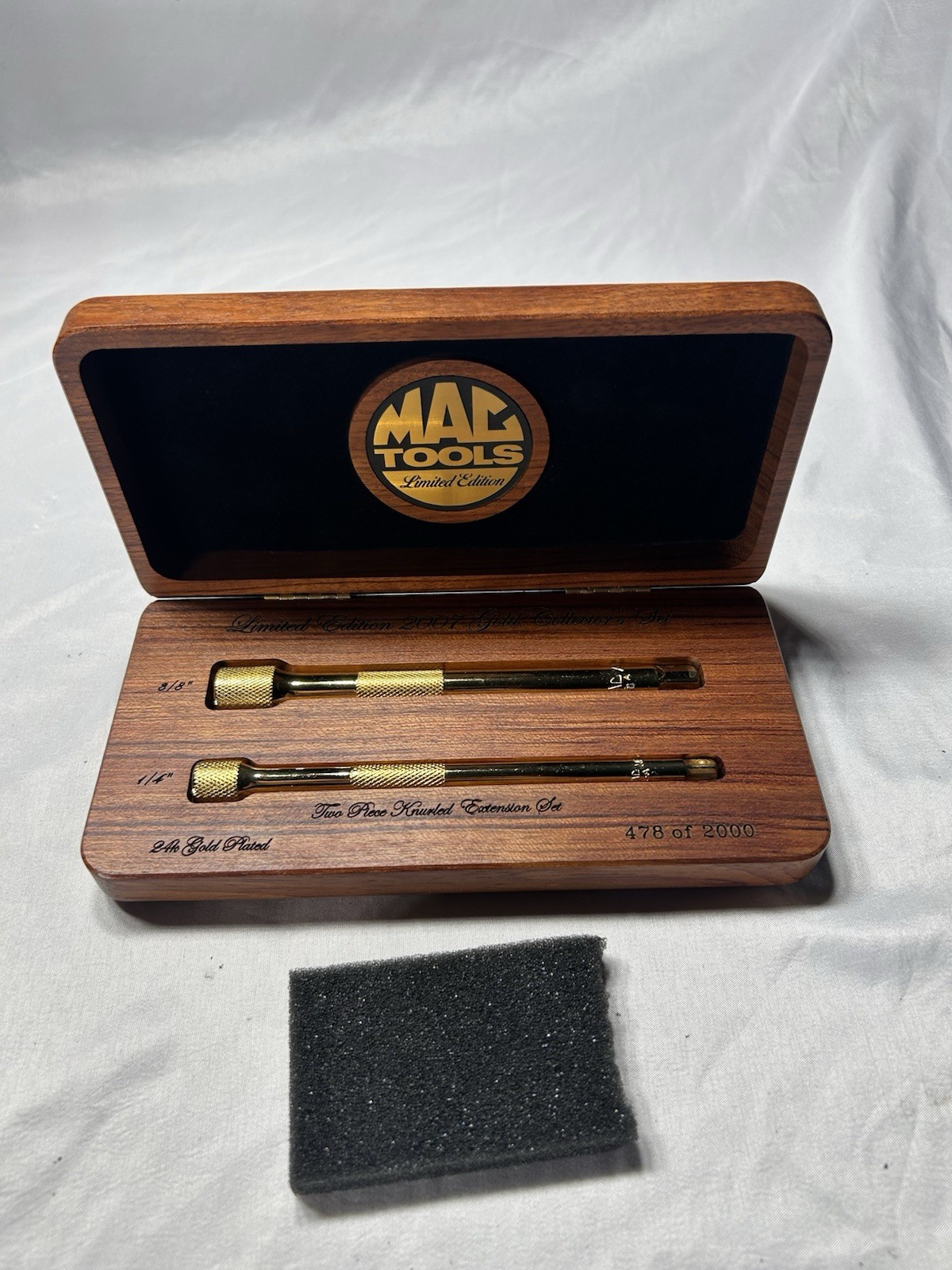 Mac Tools Limited Edition 2007 Two Piece Knurled Extension Set 478 Of 2000 24K