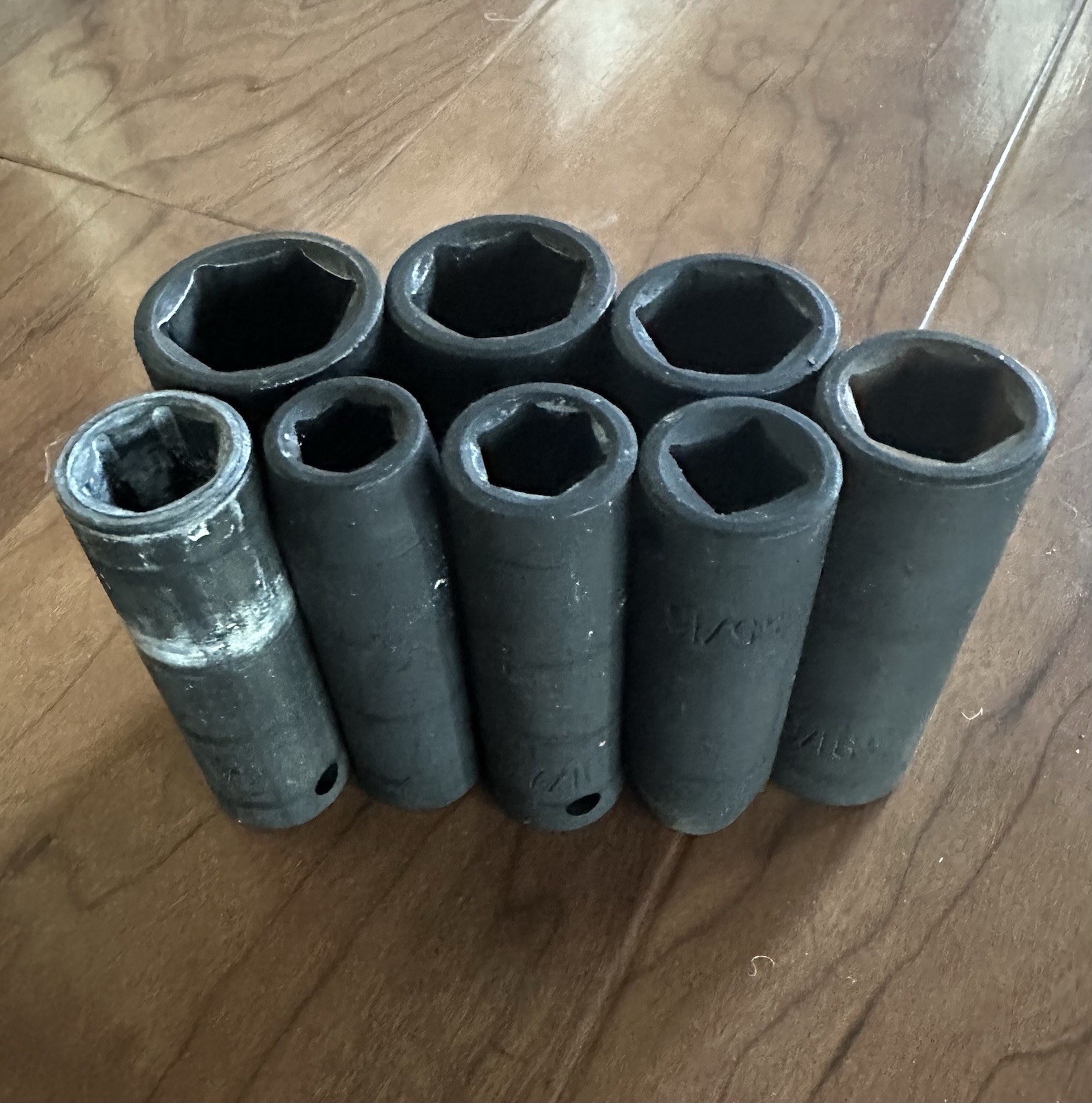 Pittsburgh Drive Impact Socket Set 8 Pcs In Storage Tin Inches