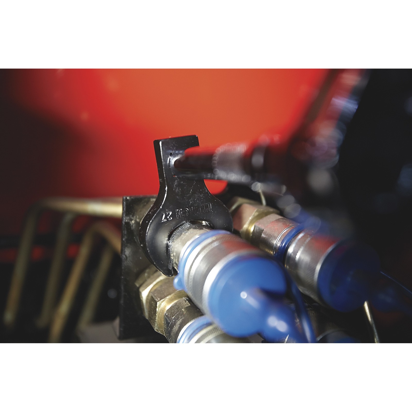 Klutch 3/8in. Drive Crowfoot Flare Nut Wrench Set, 10-Pc., Metric