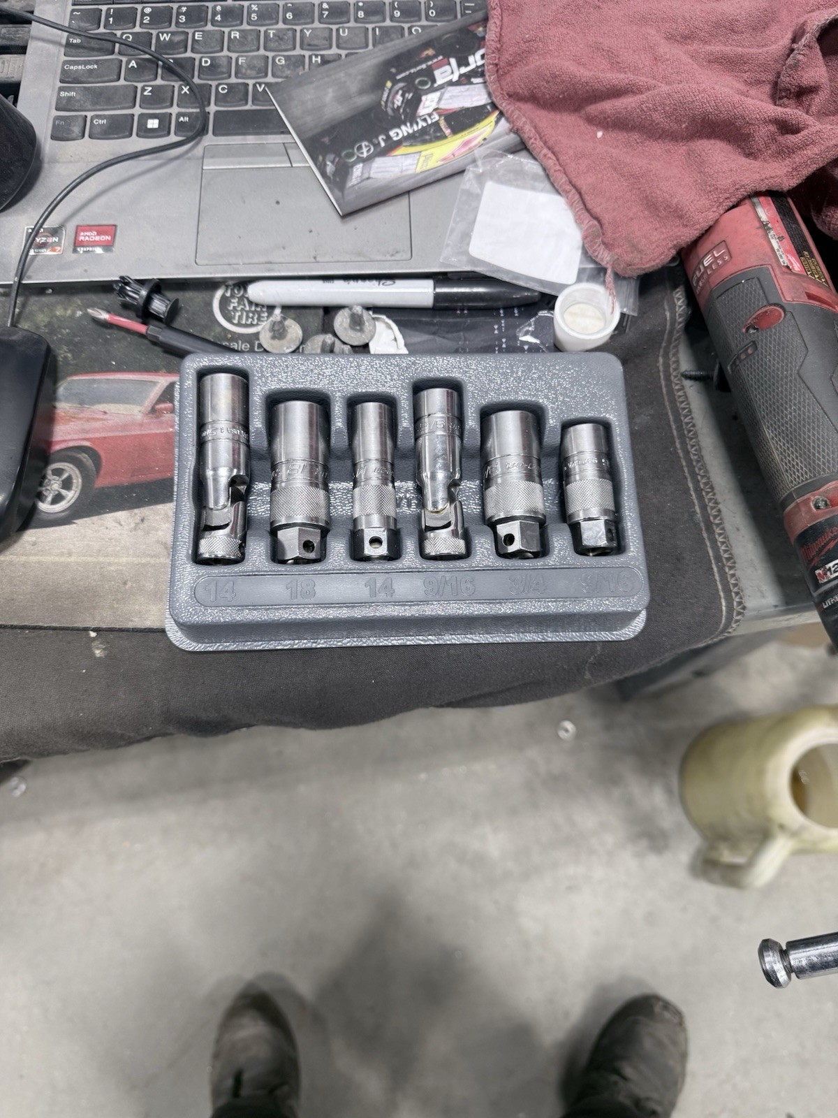 Snap On Spark Plug Socket Set 3/8 Drive 6 Point 12 Point Sockets
