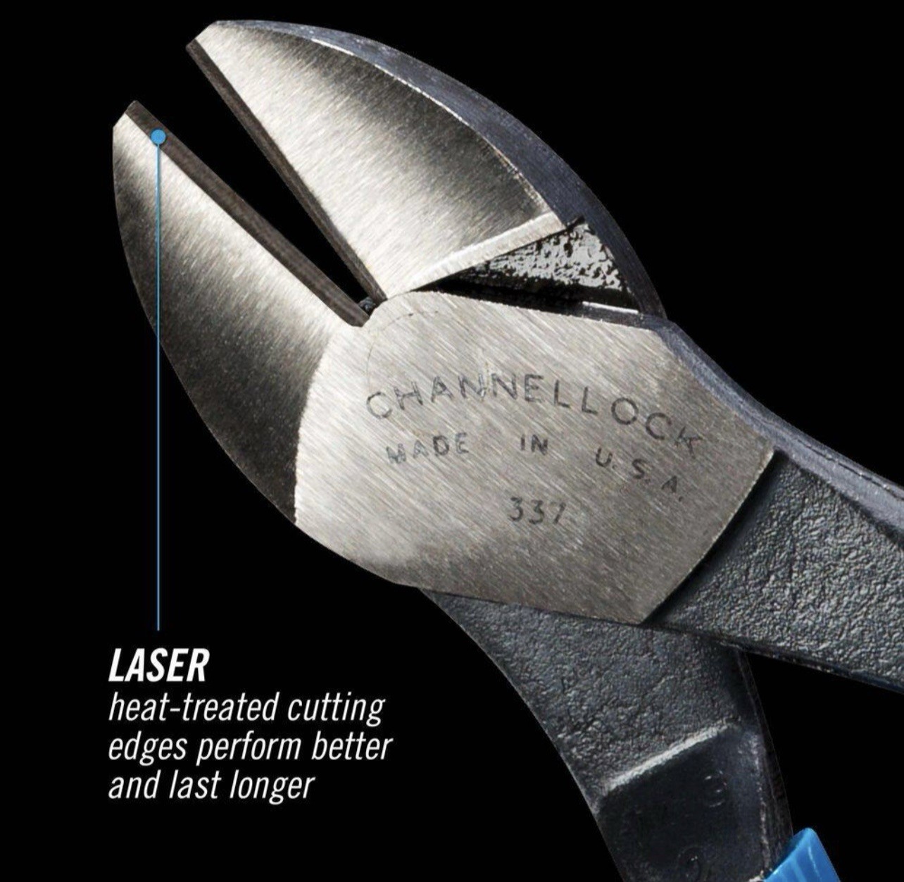 Channellock 337 7 in. XLT High Leverage Diagonal Lap Joint Cutting Pliers