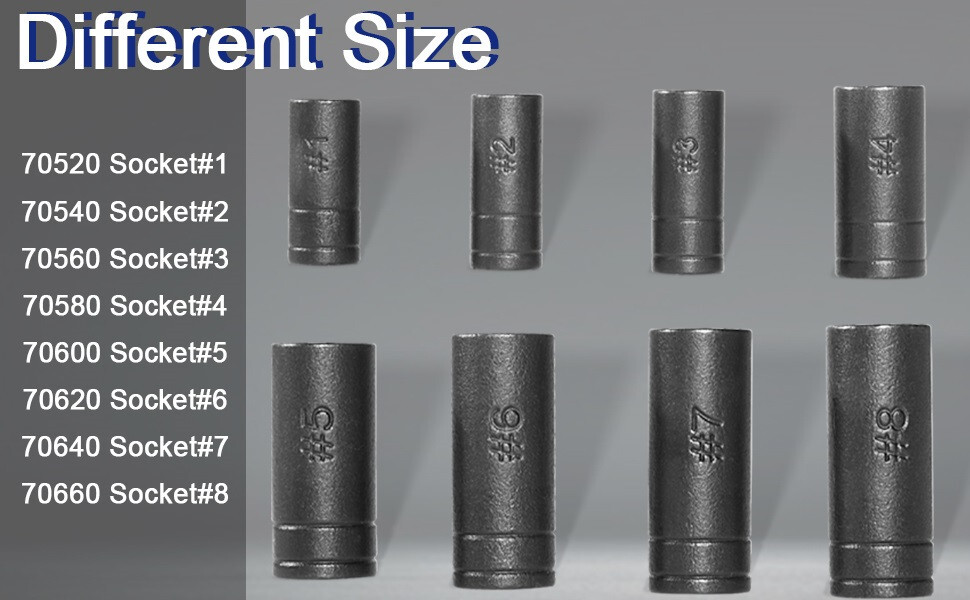 70500 Tap Socket Wrench Set for 1/4″ 3/8″ Drive Fit MCTI Thru 1/2″ 1/8″ NPT Taps