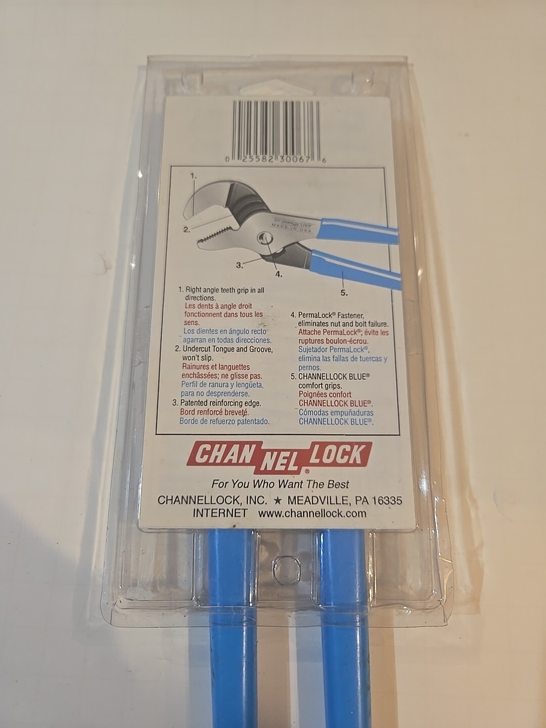 Channellock 420 9.5″ Straight Jaw Tongue and Groove Pliers 1.5″ Capacity