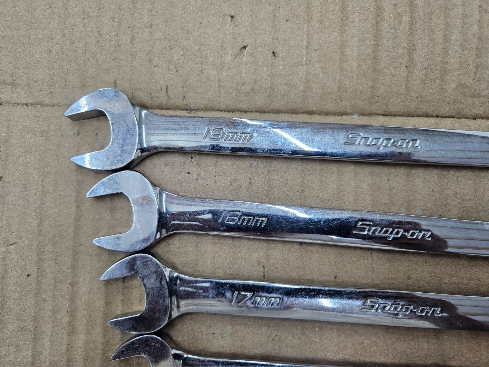 Snap-on Metric Combination Wrench Lot 14mm-19mm USA OEXM Series