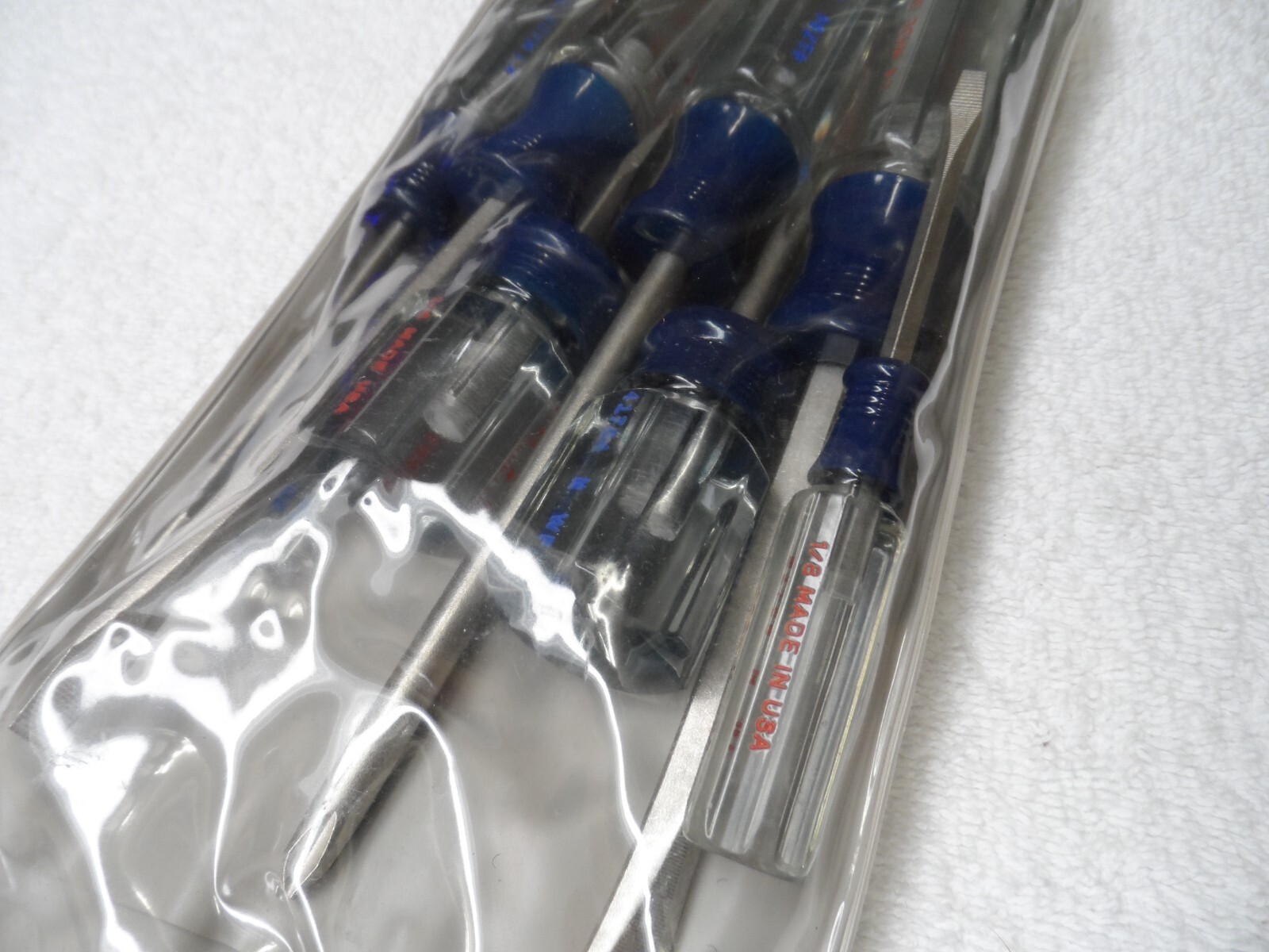Craftsman Phillips Slotted Screwdriver Set, NOS USA (8 pcs in bag) – PN 41507