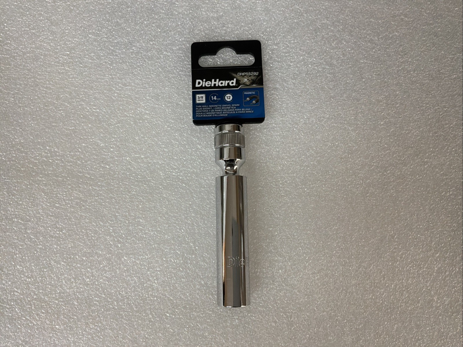 Diehard 14mm Thin Wall 12 Point Swivel Spark Plug Socket for European Engines