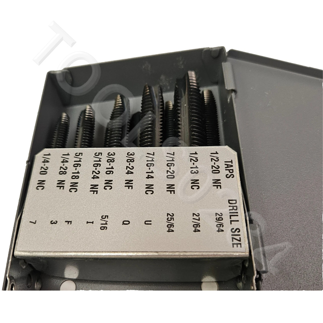 1/4 – 1/2 NC NFTap Set Champion Spiral Point 12PC Plug High Speed Stl XL22-10C