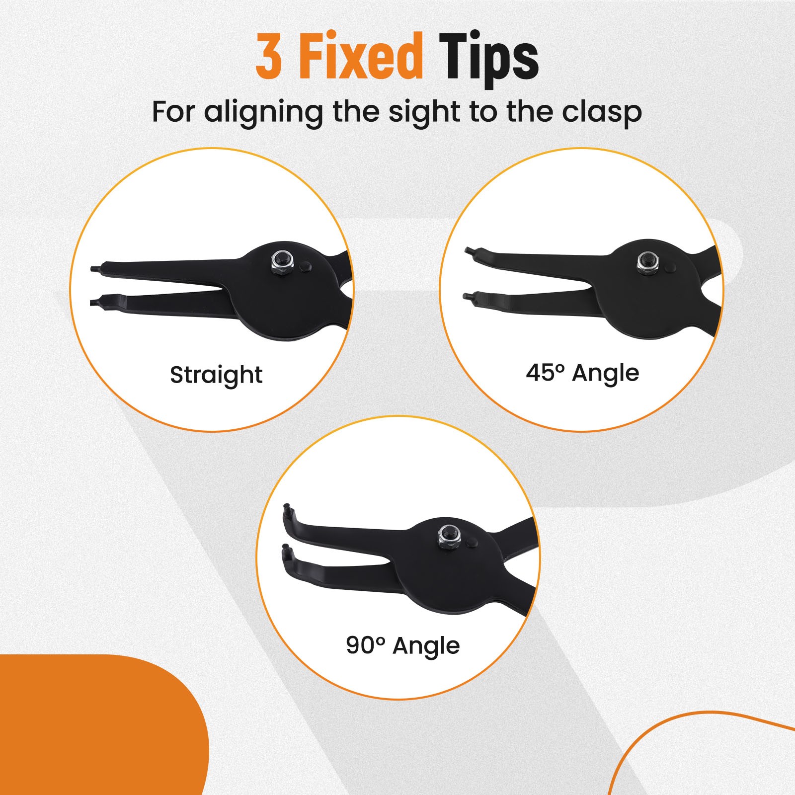 12X Versatile Retaining Snap Ring Pliers Heavy Duty Fixed Tip Combination QME