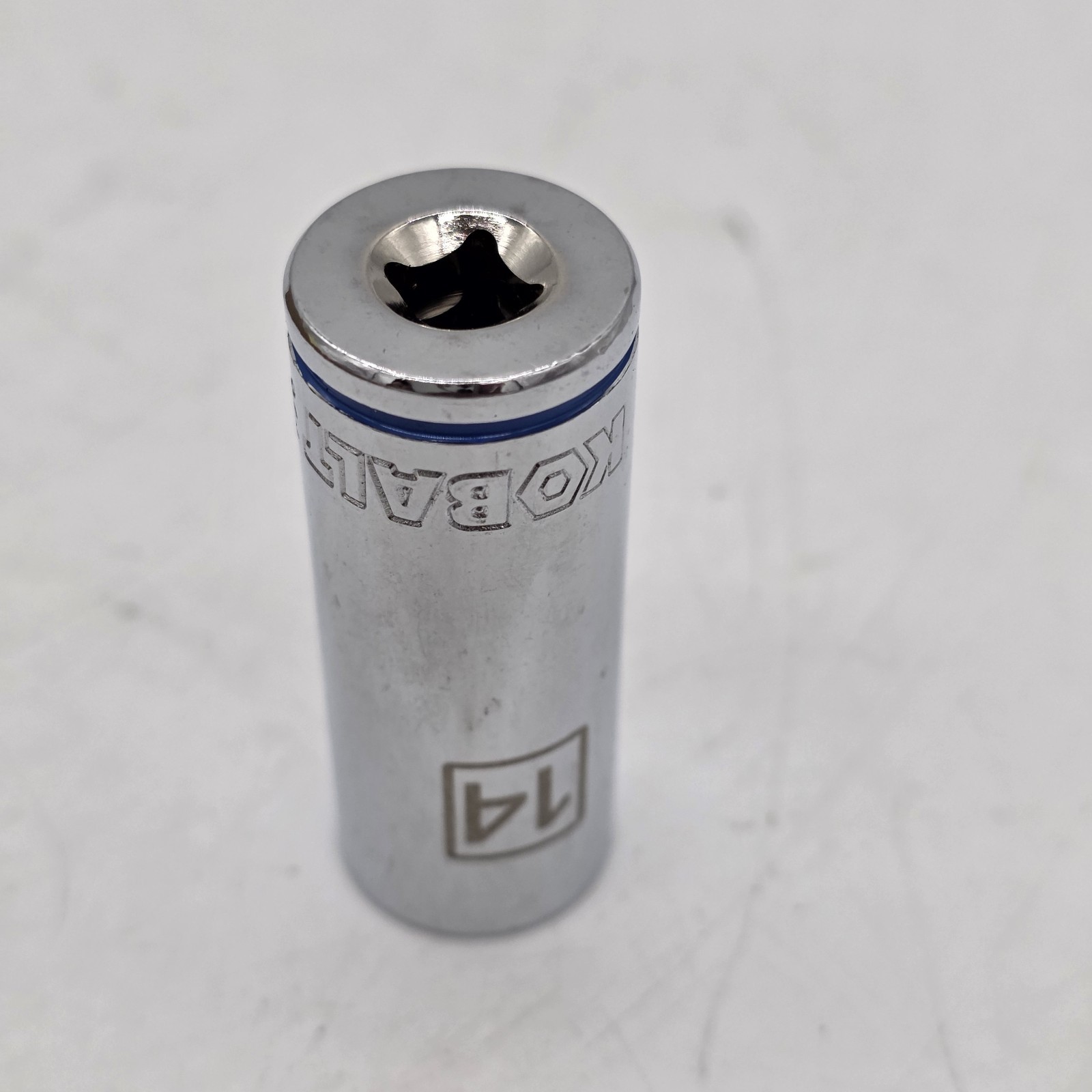 Kobalt 338127 14mm 1/4″ Drive Deep 12-Point Chrome Socket 6 COUNT