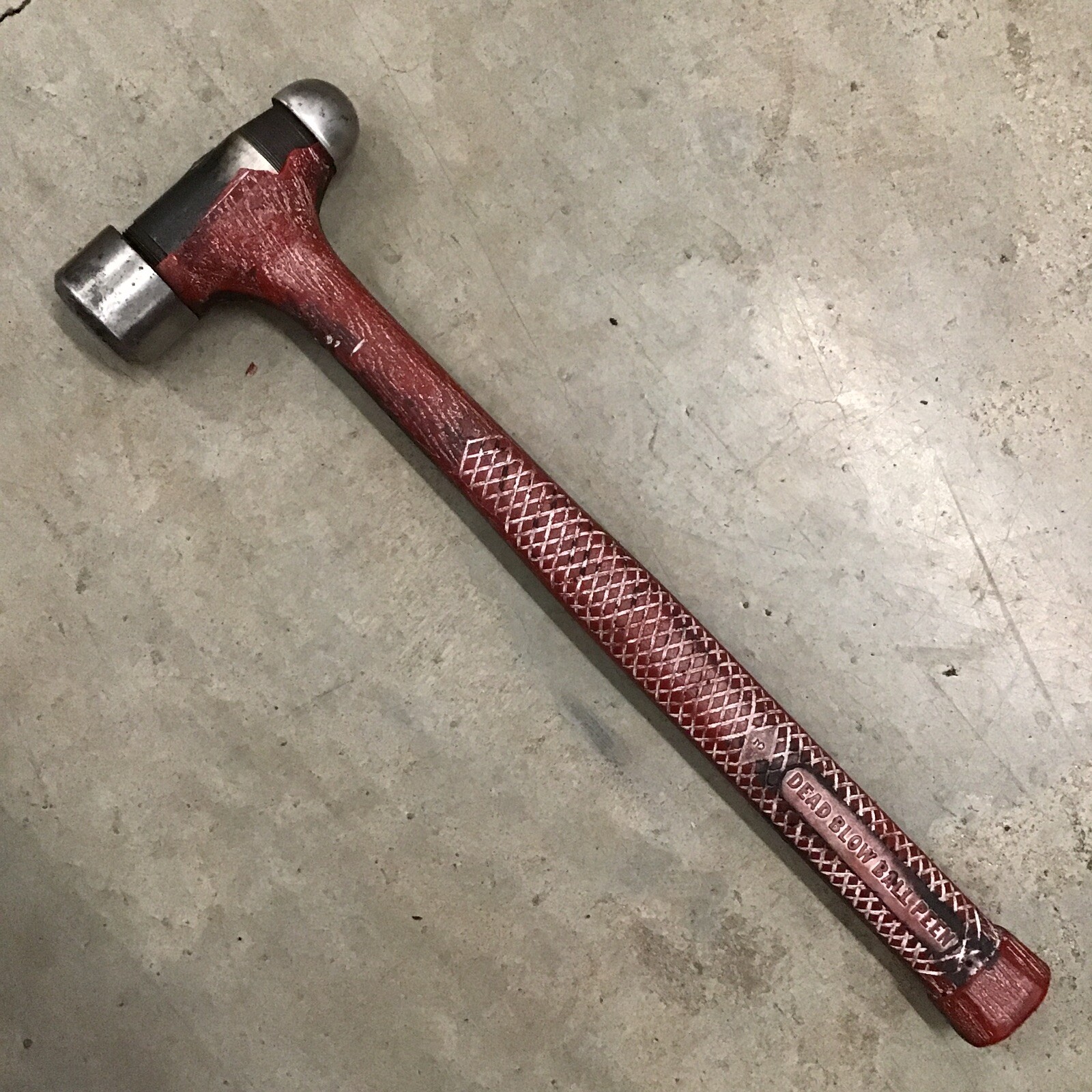 40 oz Ball Peen Dead Blow Hammer (Red) Blue Point BPD40A
