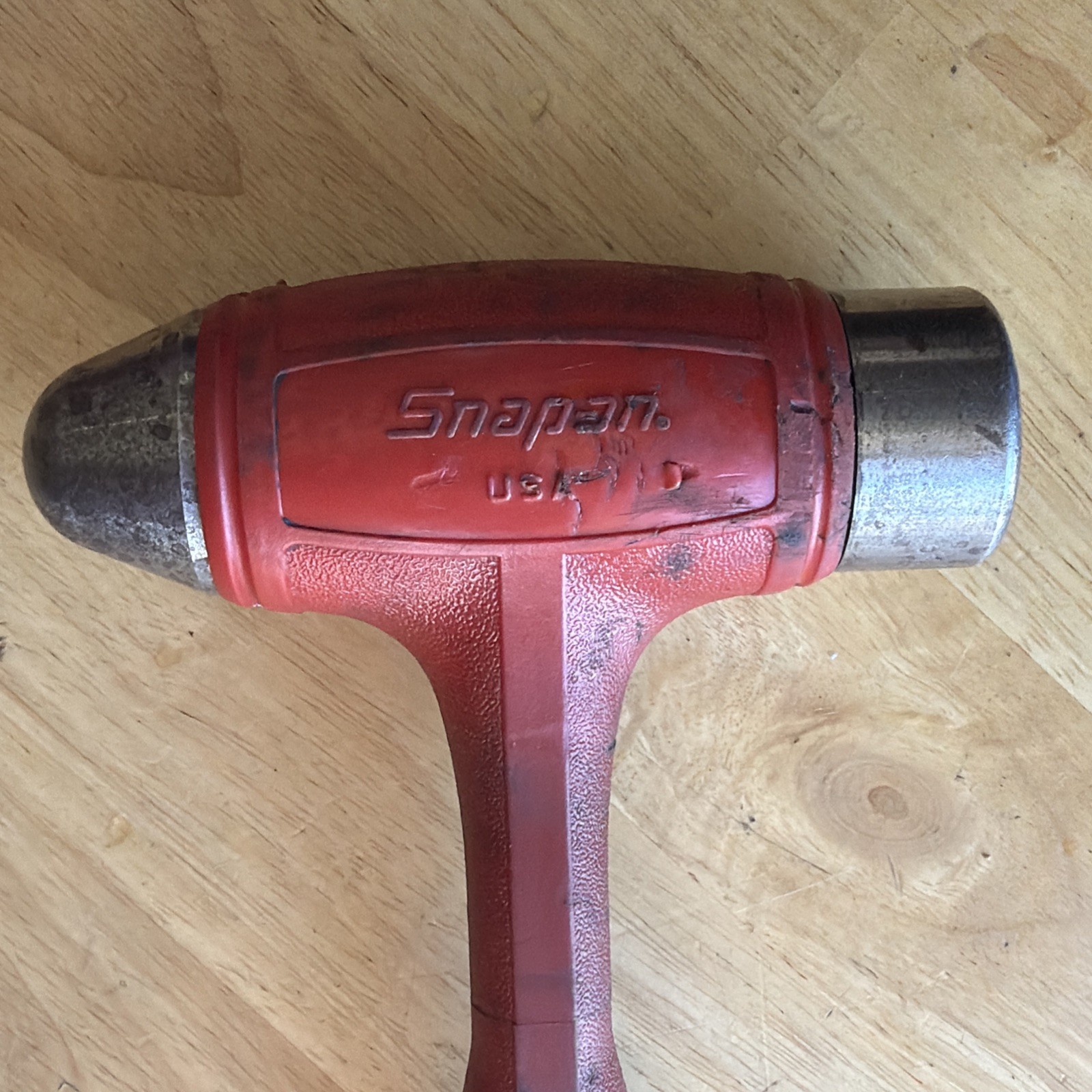 Snap On Tools 32 oz Ball Peen Dead Blow Hammer Red HBBD32 Made in USA