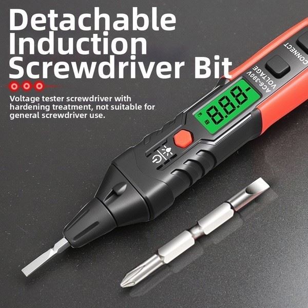 Pocket Size Inductive Voltage Tester Non-Contact Voltage Detector ABS Material
