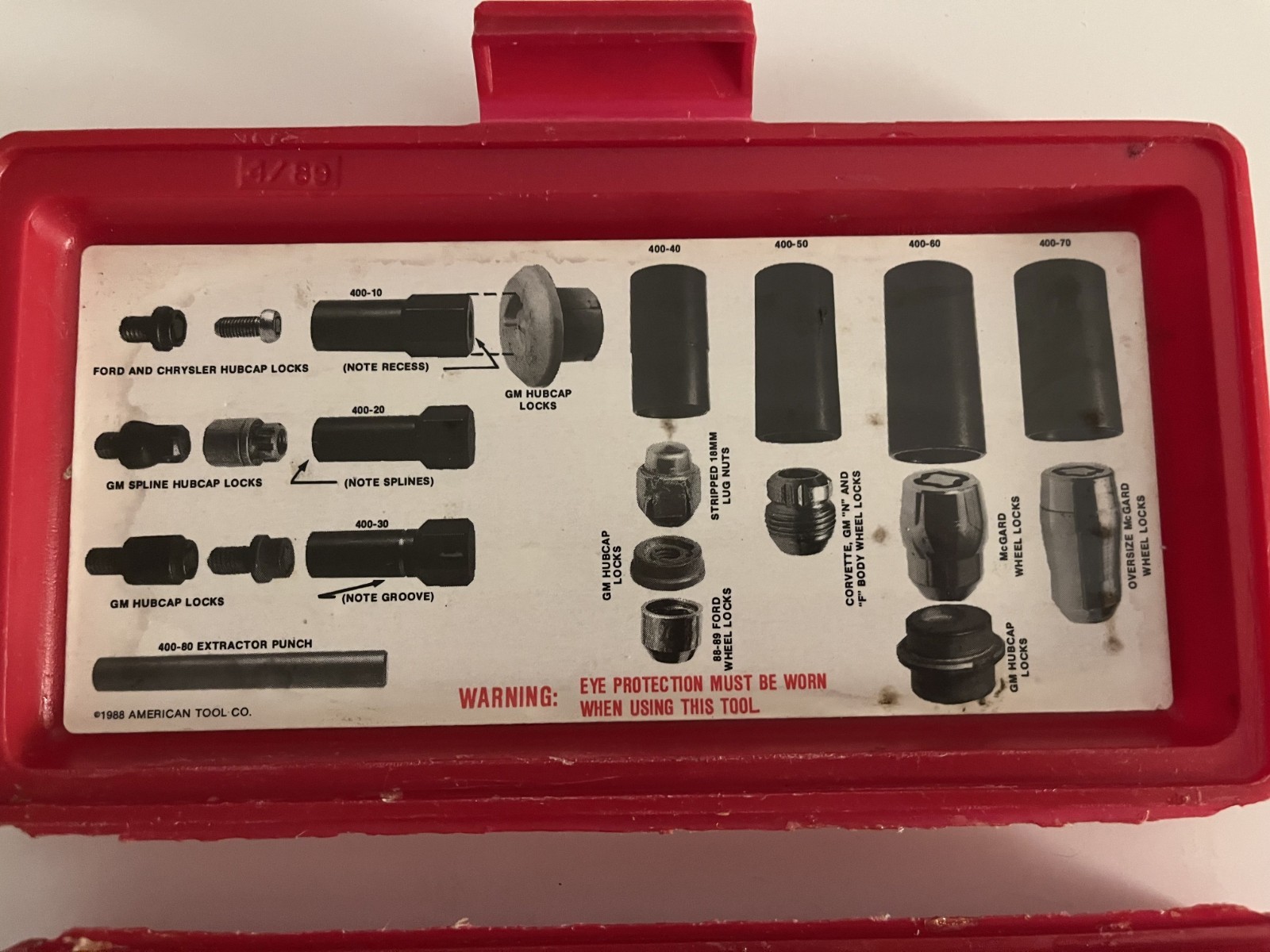 Custom Hubcap & Wheel Lock Removal Kit ATC400 American Tool Co. USA!