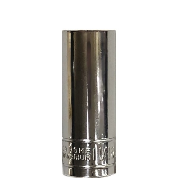 2 – Great Neck 11/16″ X 3/8″ Deep Drive Socket 6 Point (S1214) Chrome Vanadium