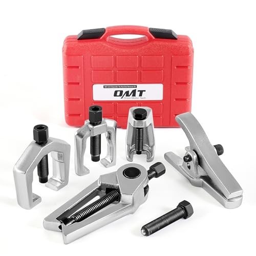 5 Piece Ball Joint Separator Tie Rod End Puller Pitman Arm Tool Kit ABS Case
