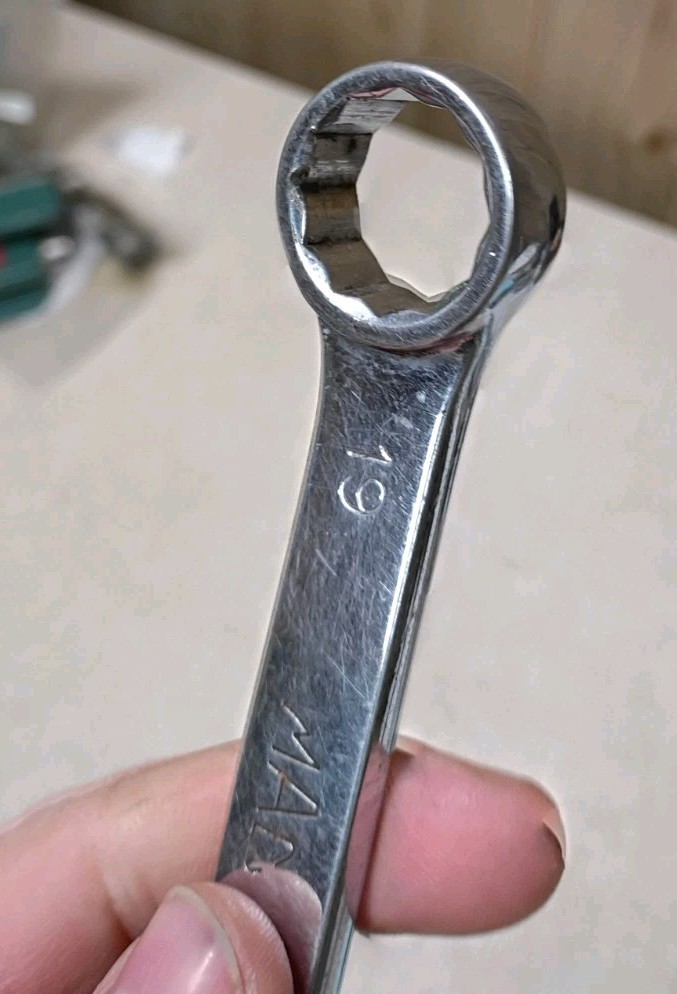 CS219MM MAC Stubby Metric 19mm Open and Box End Wrench