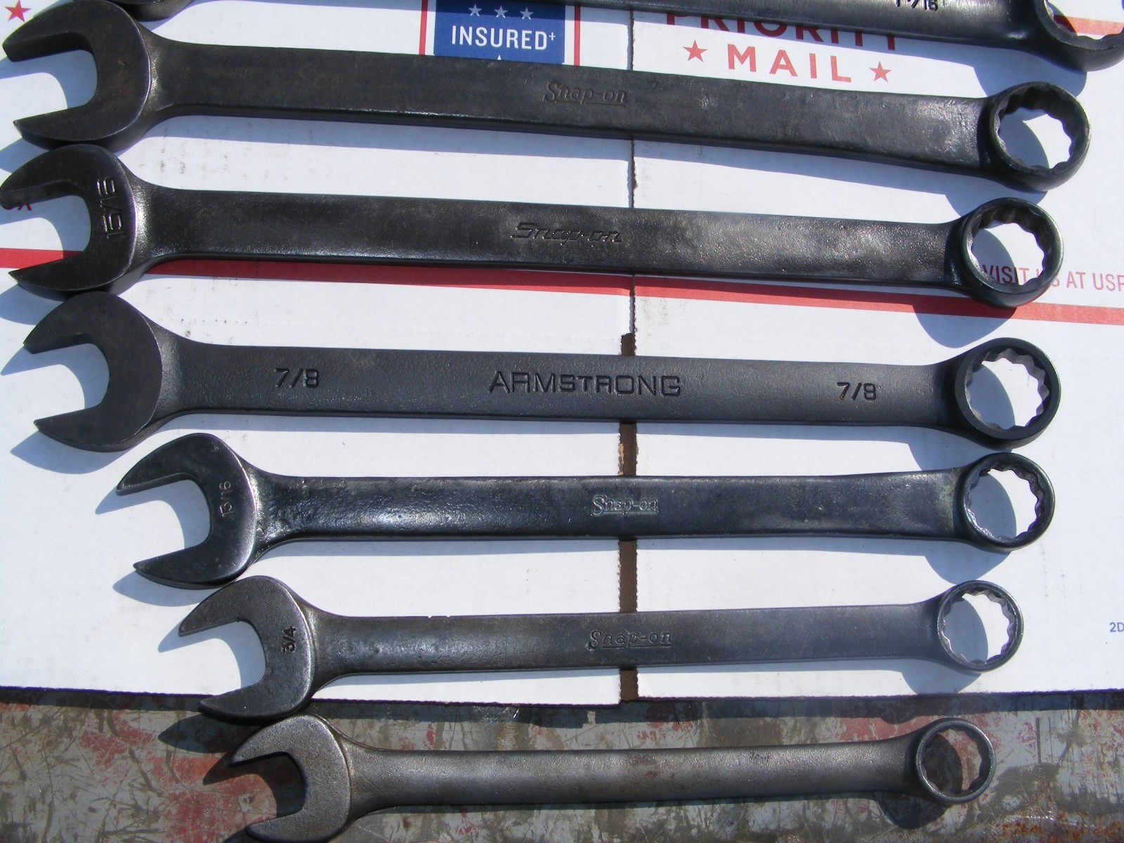 black oxide wrench set sae mostly snap on